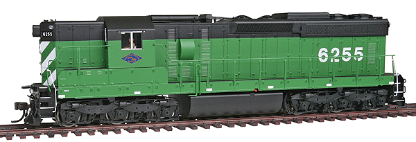 Master(TM) Series Silver Diesel EMD SD24 Standard DC; CB&Q Style w/High Hood -- Maryland Midland #6255 (ex-BN green, black)
