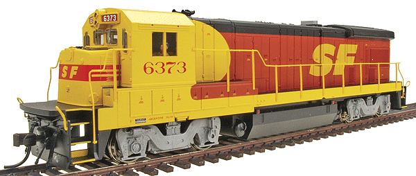 Master Series Silver Diesel GE B23-7 Powered, DCC-Ready (No Decoder or Sound -- Santa Fe "Kodachrome" #6373 Phase II w/Low Nose, FB-2 Type Trucks