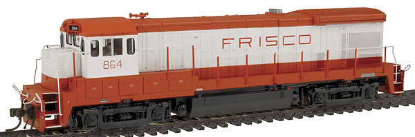 Master Series Gold Diesel GE B30-7 - Powered w/Decoder & Sound -- St.Louis-San Francisco  #864 (red, white)