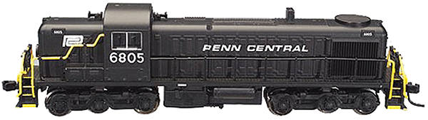 Alco RSD4/5 - Standard DC -- Penn Central #6805 (black, white)