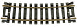 Code 100 Curved Snap-Track(R) Nickel-Silver Rail -- 1/2 Section, 15" Radius (Black Ties) pkg(4)