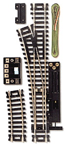 Code 100 Remote Control Snap-Switch(R) Turnout - Nickel-Silver Rail -- Left-Hand