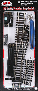 Code 100 Remote Control Snap-Switch(R) Turnout - Nickel-Silver Rail -- Right-Hand