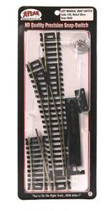 Code 100 Snap-Switch Manual Turnout - Nickel Silver Rail -- Left Hand-2