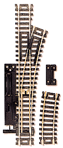 Code 100 Snap-Switch(R) Manual Turnout - Nickel Silver Rail -- Right Hand