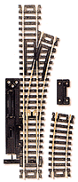 Code 100 Snap-Switch(R) Manual Turnout - Nickel Silver Rail -- Right Hand