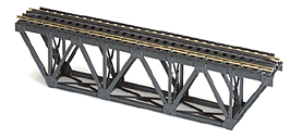 65' Deck Truss Bridge - Kit -- Code 100 Nickel-Silver Rail - 9"  22.9cm