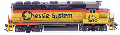 Diesel EMD GP40 Powered -- Chessie System #3690