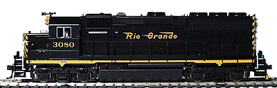 Diesel EMD GP40 Powered -- DRGW #3080