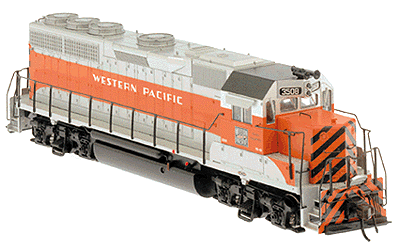 Diesel EMD GP40 Powered -- Western Pacific #3508