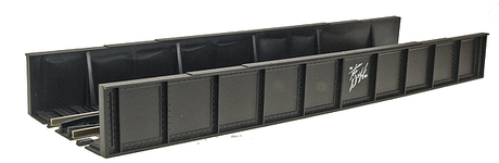 Code 100 Plate Girder Bridge -- Delaware & Hudson (black, white)