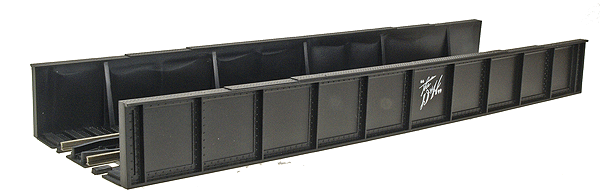 Code 100 Plate Girder Bridge -- Delaware & Hudson (black, white)