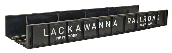 Code 100 Plate Girder Bridge -- Lackawanna (black, white)
