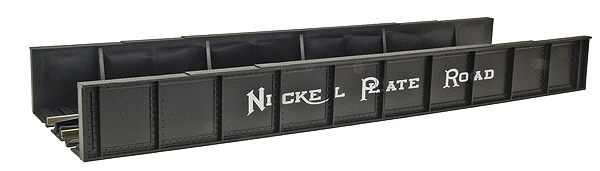 Code 100 Plate Girder Bridge -- Nickel Plate Road (black, white)