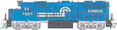 EMD GP38 w/Low Nose Powered -- Conrail #7883