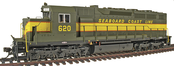 Silver Series Diesel EMD SDP35 w/Low-Nose - Powered (No Sound, DCC-Ready) -- Seaboard Coast Line #620 (green, yellow, orange)