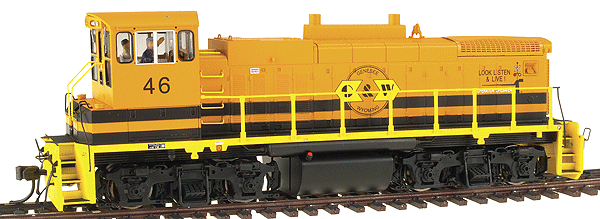 EMD MP15DC w/Sound & DCC - Master(R) Series Gold -- Genesee & Wyoming #46 (orange, black)