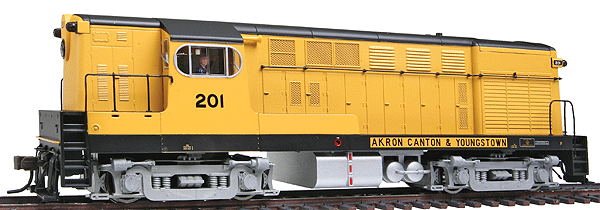 MasterLine(TM) Diesel H16-44 w/Body Mounted Handrails, Powered, DCC Equipped -- Akron, Canton & Youngstown #201, Early Body & Cab