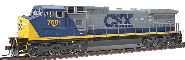 Atlas MasterLine(R) Diesel Dash 8-40CW,Gold Series,Powered w/Decoder, Sound -- CSX #7681 (gray, blue, yellow)