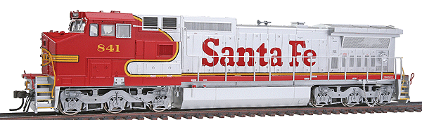 Atlas MasterLine(R) Gold Series Diesel GE Dash 8-40CW Powered w/DCC & Sound -- Santa Fe "Warbonnet" #841 (red, silver)