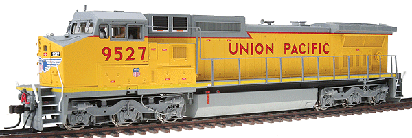 Atlas MasterLine(R) Gold Series Diesel GE Dash 8-40CW Powered w/DCC & Sound -- Union Pacific "Wings" #9527 (yellow, gray)
