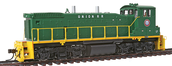 Atlas Master(R) Series Gold Diesel MP15DC Powered w/DCC & Sound -- Union Railroad #17 (green, yellow)