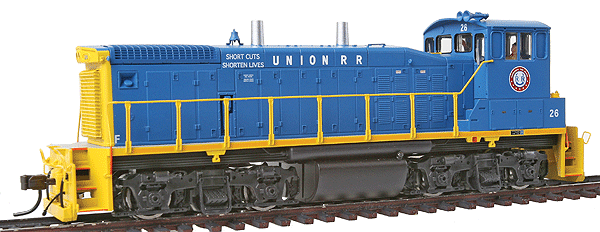 Atlas Master(R) Series Gold Diesel MP15DC Powered w/DCC & Sound -- Union Railroad #26 (blue, white, yellow)