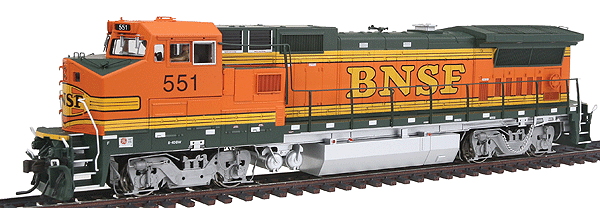 GE Dash 8-40BW w/Sound & DCC - Master(TM) Gold Series -- Burlington Northern Santa Fe #551 (H2), Standard Cab w/Ditch Lights