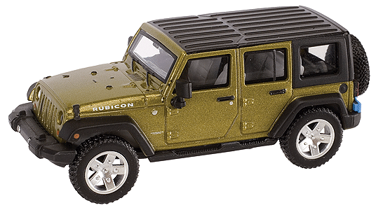 Masterpiece Automotive Replicas 2007 Jeep(R) Wrangler(R) Unlimited 4-Door -- Jeep Green