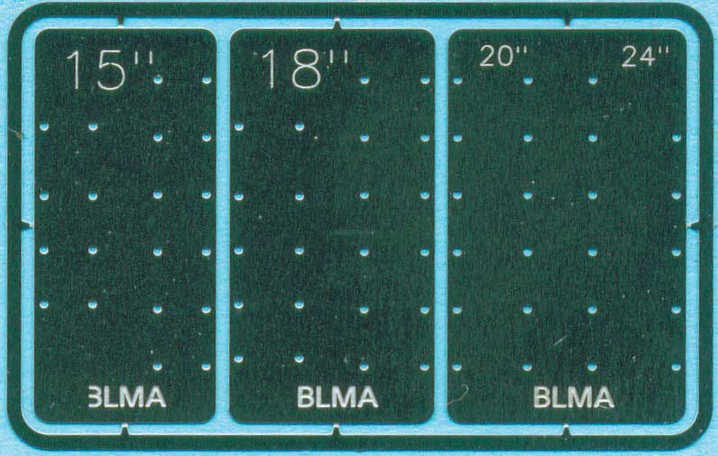 Grab Iron Drill Templates -- 4 Sizes