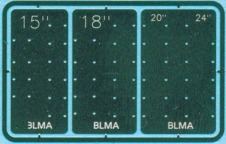 Grab Iron Drill Templates -- 4 Sizes