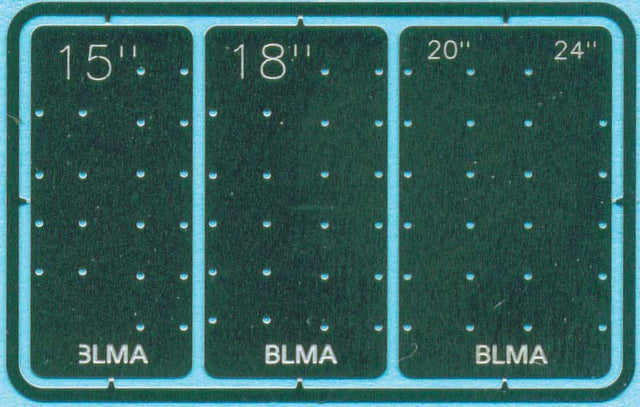 Grab Iron Drill Templates -- 4 Sizes