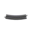 Code 65 Curved Track with Gray Ballast - True Track -- 11"  27.9cm Radius pkg(8)