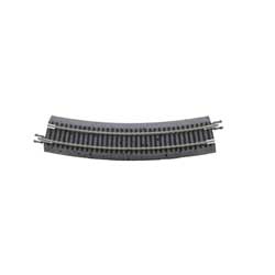 Code 65 Curved Track with Gray Ballast - True Track -- 11"  27.9cm Radius pkg(8)
