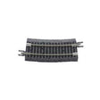 Code 65 Curved Track with Gray Ballast - True Track -- 1/2 Section, 11"  27.9cm Radius pkg(8)