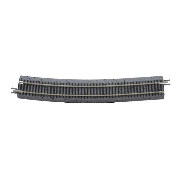 Code 65 Curved Track with Gray Ballast - True Track -- Left Hand Reverse Curve for #5 Turnout pkg(2)