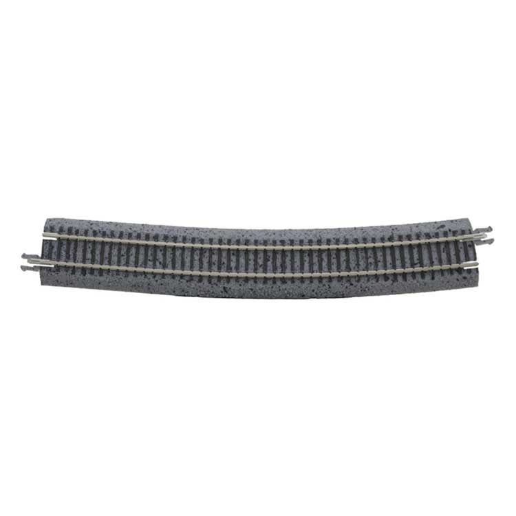 Code 65 Curved Track with Gray Ballast - True Track -- Right Hand Reverse Curve for #5 Turnout pkg(2)