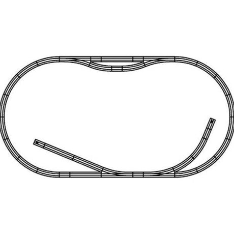 Lewiston Loop Layout Track Package - True Track -- Gray Roadbed - Set-Up Size 2 x 4'
