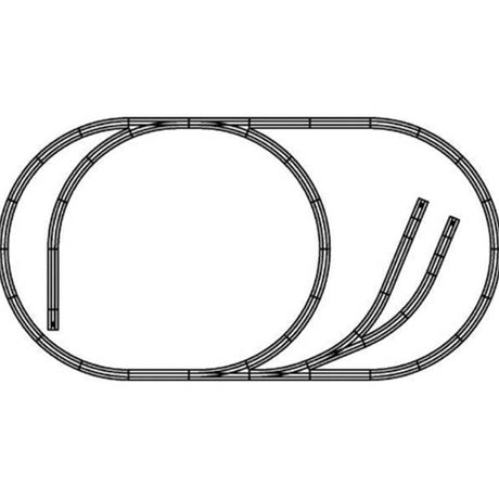 Buzzard's Bay Belt Line Layout Track Package - True Track -- Gray Roadbed - Set-Up Size 3 x 5'