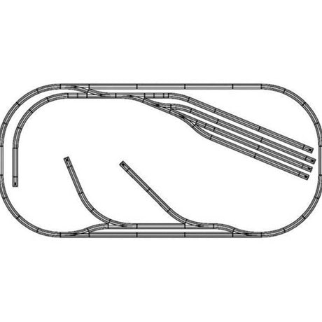 Torrington Transfer Layout Track Package - True Track -- Gray Roadbed - Set-Up Size 3 x 6'