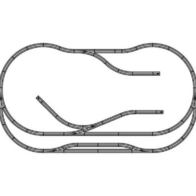 Florence Runaround Layout Track Package - True Track -- Gray Roadbed - Set-Up Size 3 x 5'