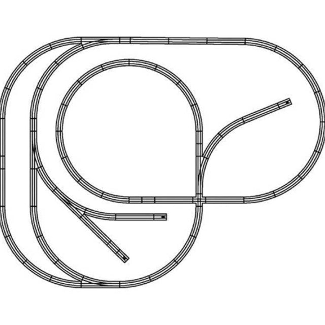 Southside Valley Line Layout Track Package - True Track -- Gray Roadbed - Set-Up Size 4 x 5'
