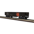 Steel Gondola - 3-Rail - Ready to Run - Industrial Rail(TM) -- New Haven (black, vermillion, whie)