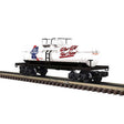 Tank Car - 3-Rail - Ready to Run - Industrial Rail(TM) -- Pabst Blue Ribbon (white, red, blue)