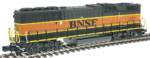 EMD GP60B - 3-Rail - Unpowered - Master(R) -- Burlington Northern Santa Fe #337 (Heritage Scheme green & orange)