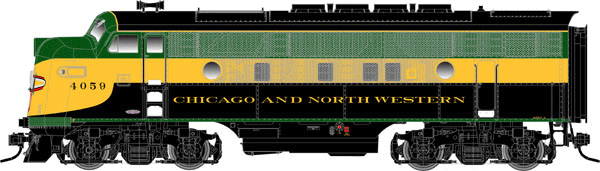EMD F3A Phase II - 3-Rail w/RailSounds & TMCC - Master(R) -- Chicago & North Western #4066A (green, yellow, black)