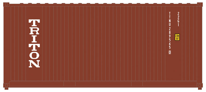 20' Corrugated Container 2-Pack - Assembled -- Triton (brown, white)