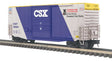 40' Hy-Cube Boxcar - 3-Rail - Ready to Run - Trainman(TM) -- CSX (Operation Lifesaver Fantasy Scheme, blue, white)