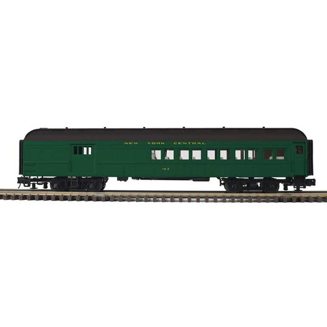 60' Heavyweight Combine - 2-Rail - Ready to Run - Trainman(R) -- New York Central (Pullman Green, black)
