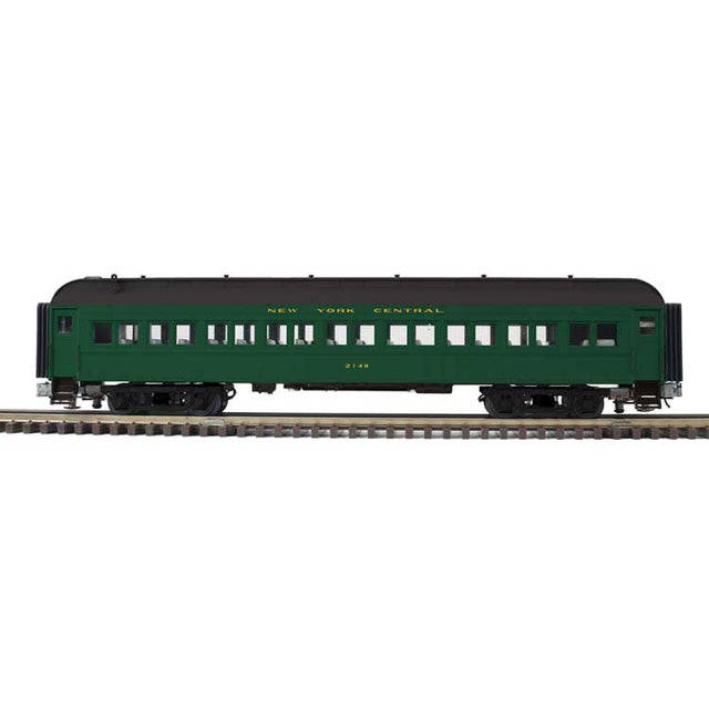 60' Heavyweight Coach - 2-Rail - Ready to Run - Trainman(R) -- New York Central (Pullman Green, black)